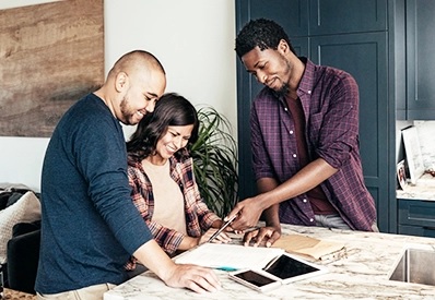 loans near syracuse ny home equity loan image of couple talking with contractor